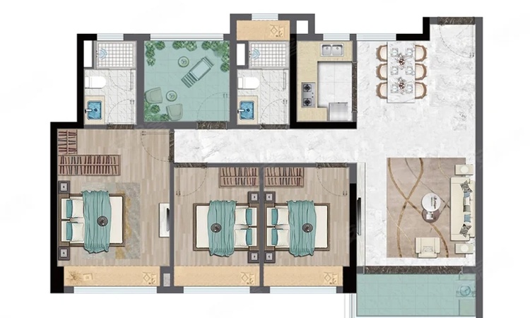 雅戈尔海境楼层平面图