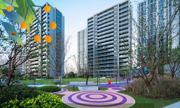 绿城柳岸晓风实景图