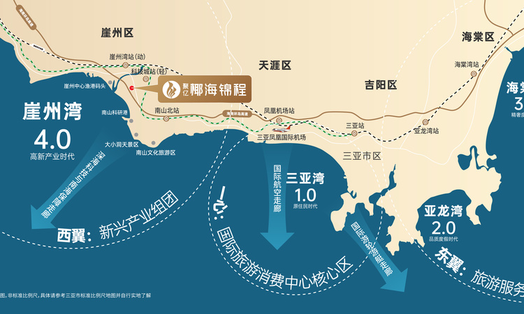 聚亿椰海锦程交通图