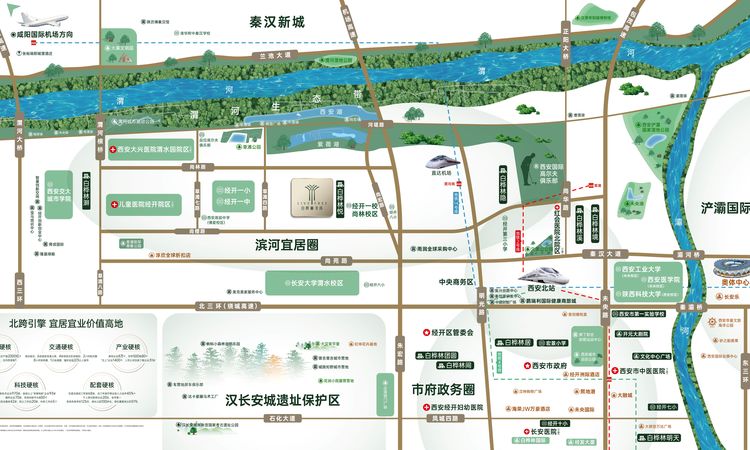 白桦林天成交通图