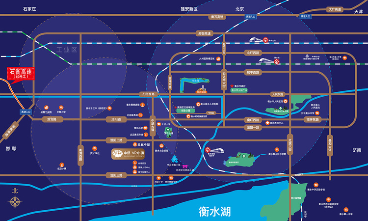 中侨 ·中湖国际数字产业新城交通图