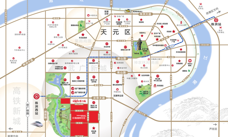 中海学府世家交通图