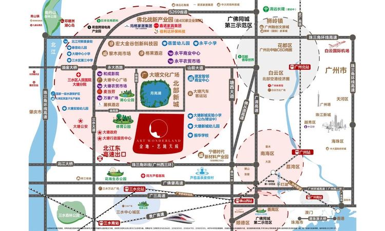 金地艺境天成交通图