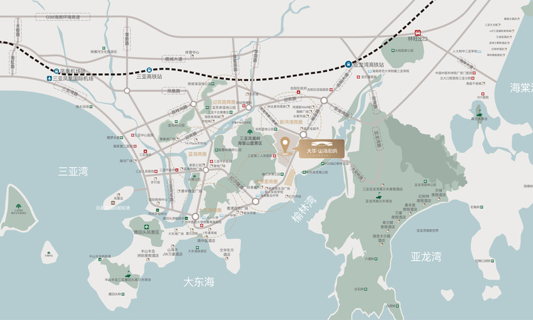 大华·山海和鸣交通图
