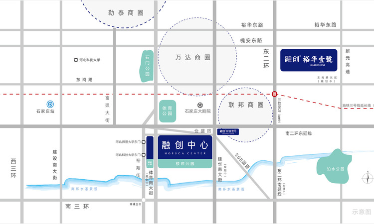 融创中心交通图