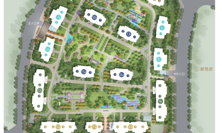 高投新川1号和悦府楼层平面图