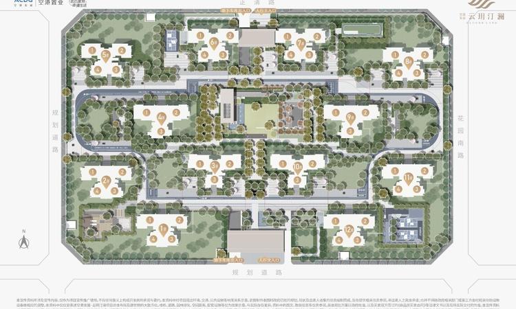 空港发展云玥汀澜楼层平面图