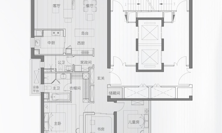 中海十里观澜楼层平面图