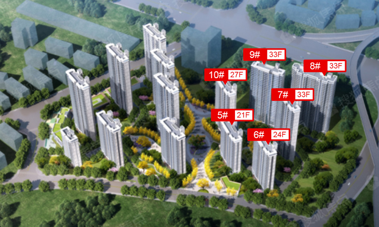 中铁·阅湖郡效果图