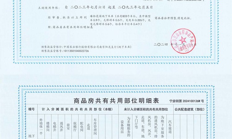 万科朗拾|雨核楼盘证照