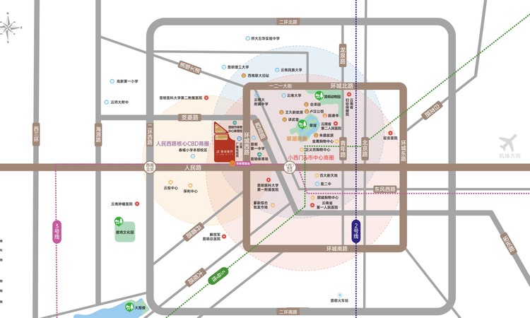 建投·春城華府交通图