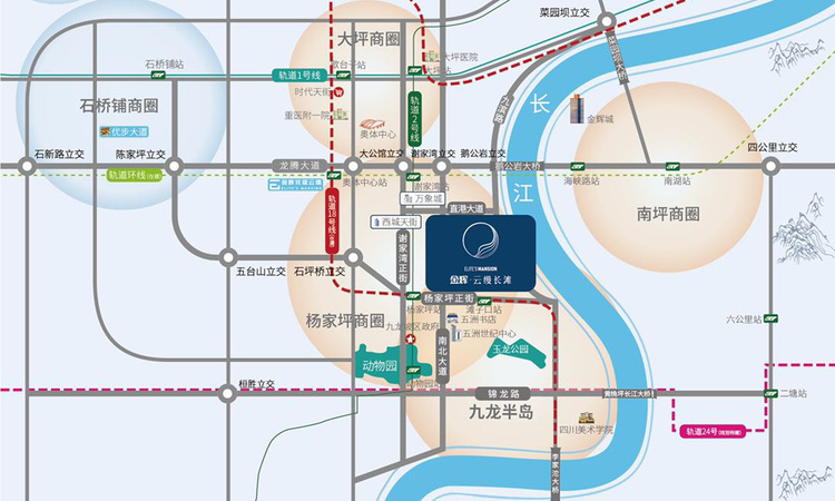 金辉云漫长滩交通图