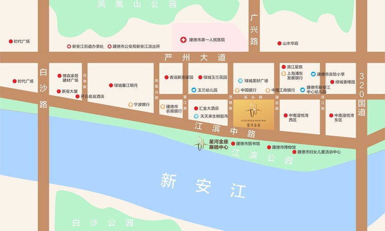 星河金座交通图