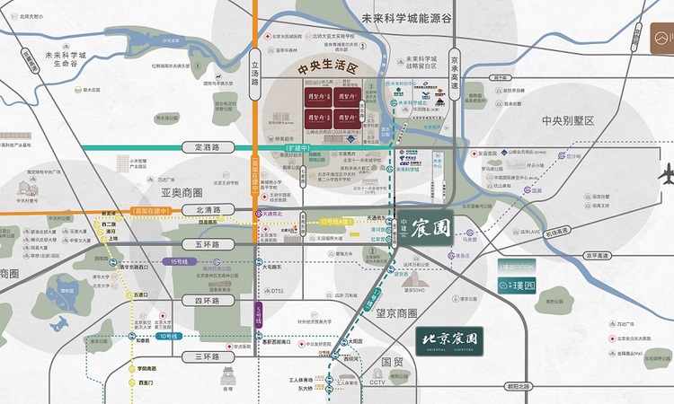 北京国贤府二期交通图