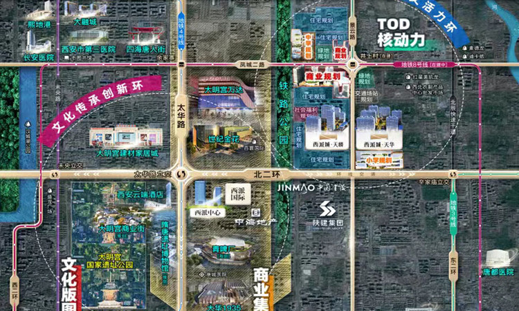 中国铁建西派城周边配套图