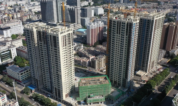 建投·贸鑫园施工进度图