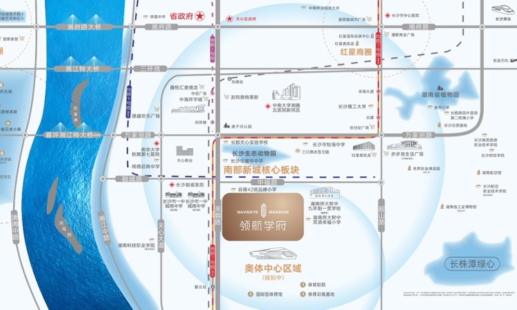 领航学府交通图