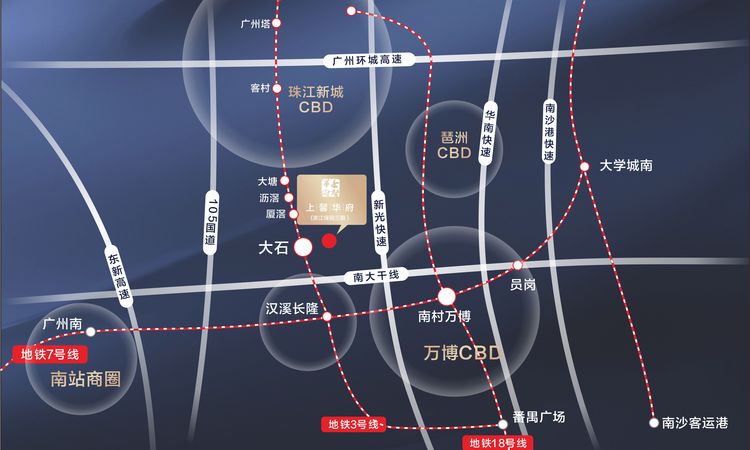 上馨华府交通图