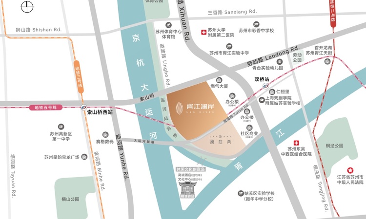 胥江澜岸交通图