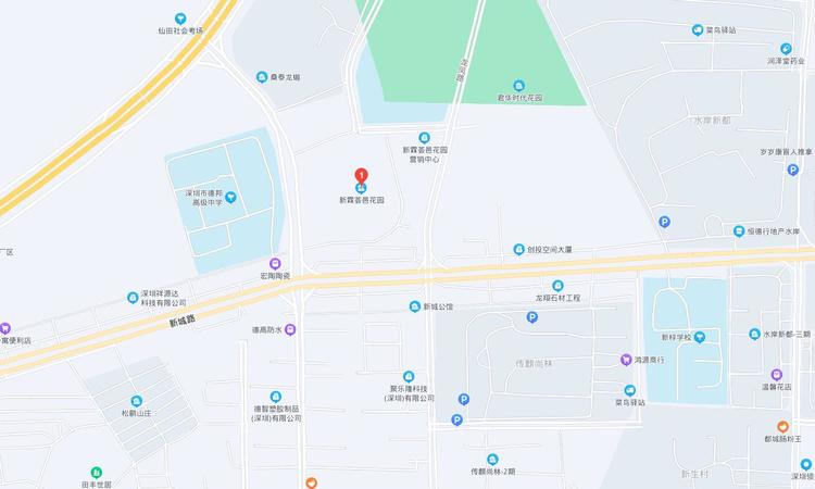 新霖荟邑花园交通图