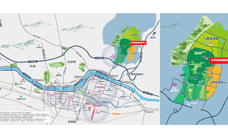 兰州碧桂园三期-兰碧文璟城交通图