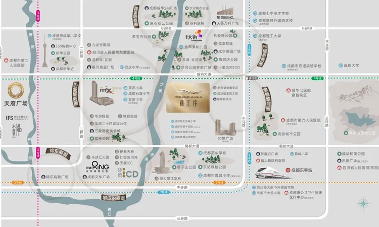 澳南锦江序交通图