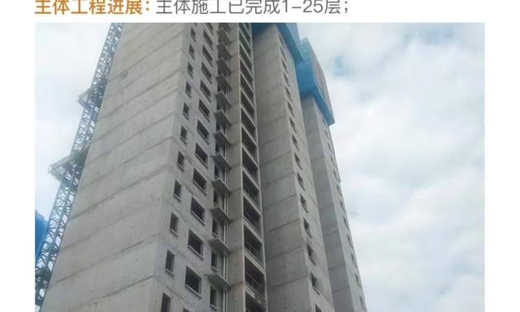 渭南万科城施工进度图