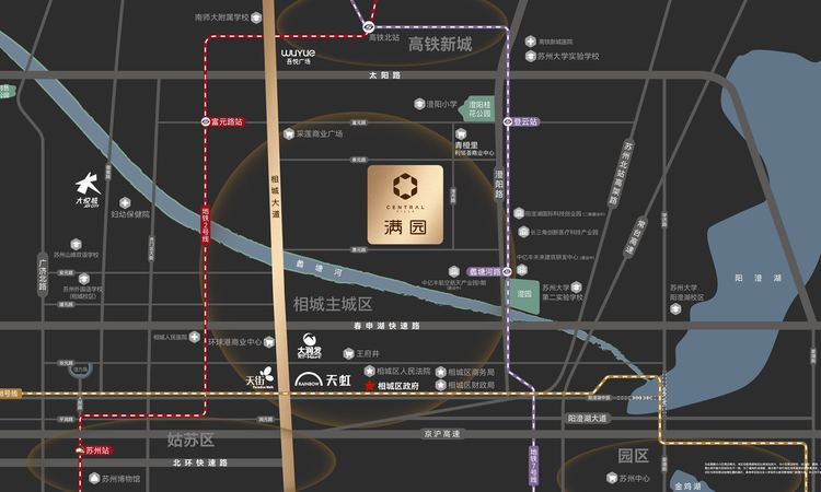 旭辉满园交通图
