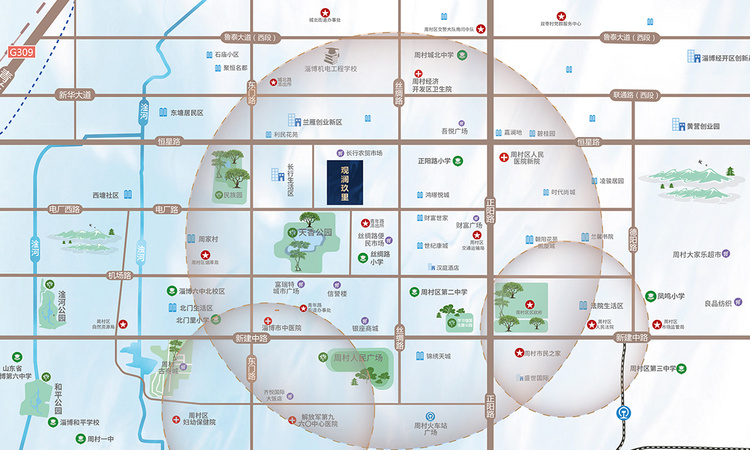 观澜玖里周边配套图