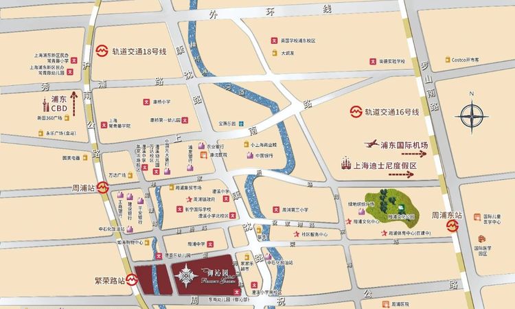 御沁园7期交通图