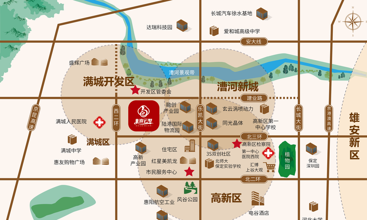 北岸云墅交通图