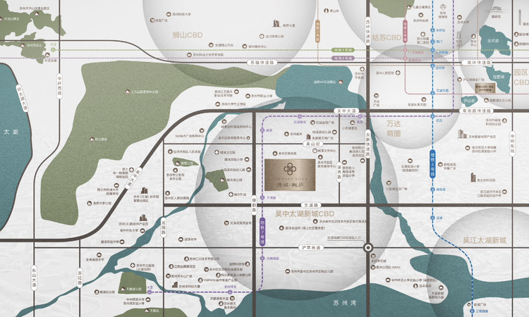 绿城樾庐交通图