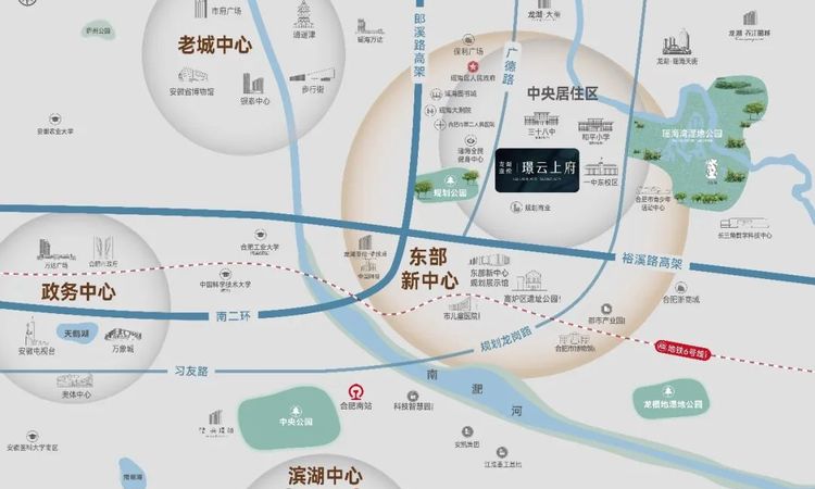 龙湖亚伦璟云上府交通图