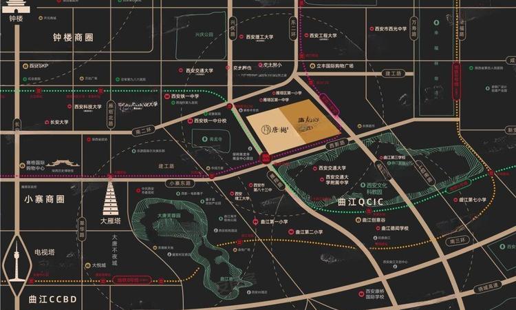 金泰·唐樾交通图