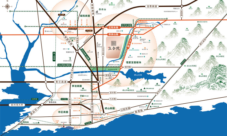 金日上合院交通图