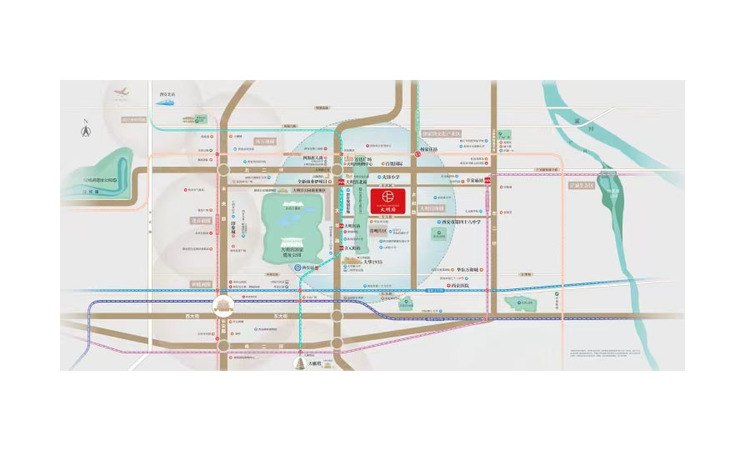 陕建大明府交通图