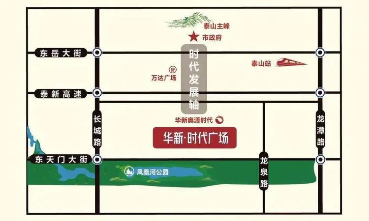华新·时代广场交通图