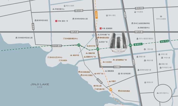 中海星湖ONE交通图