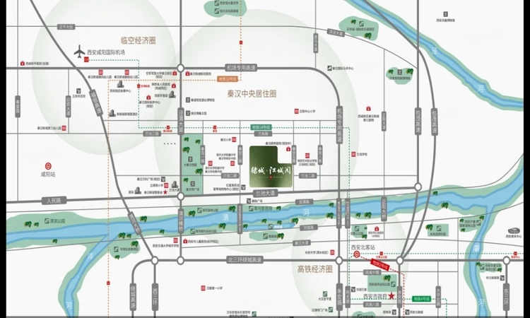 绿城江城阅交通图