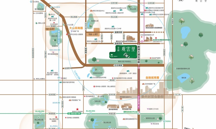 景融·观雲里交通图