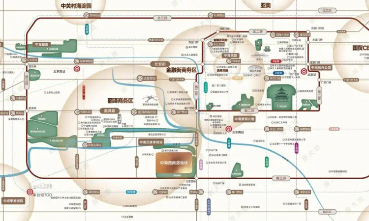 中海·丽泽叁號院交通图