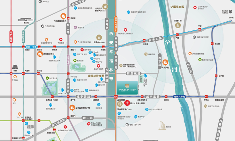 中建悦庐幸福序交通图