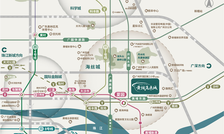 中交科城·黄埔未来城周边配套图