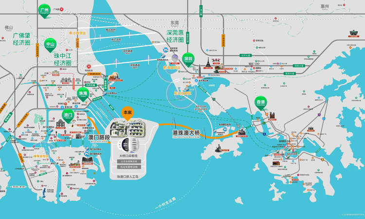 港珠澳未来城交通图