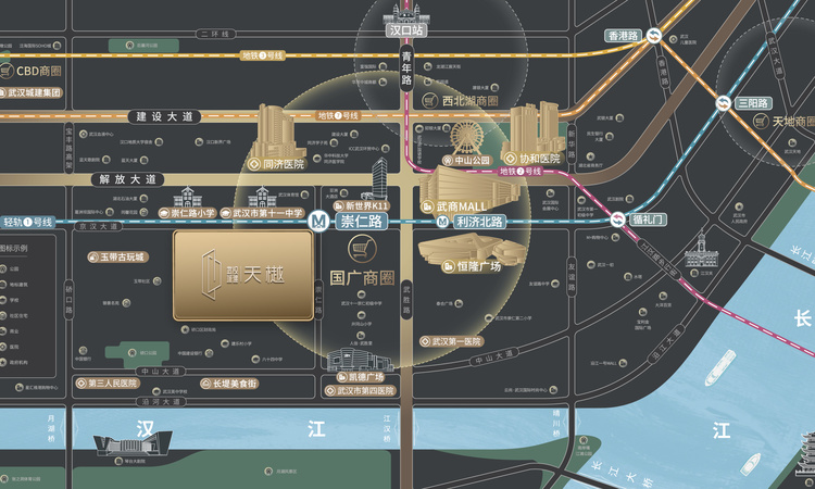 武汉城建·天樾交通图