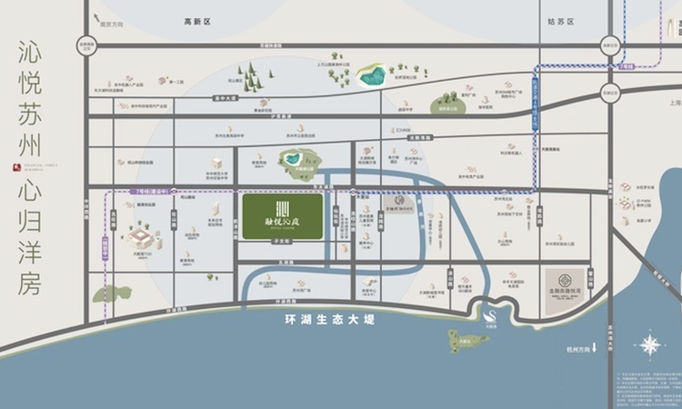 融悦沁庭交通图