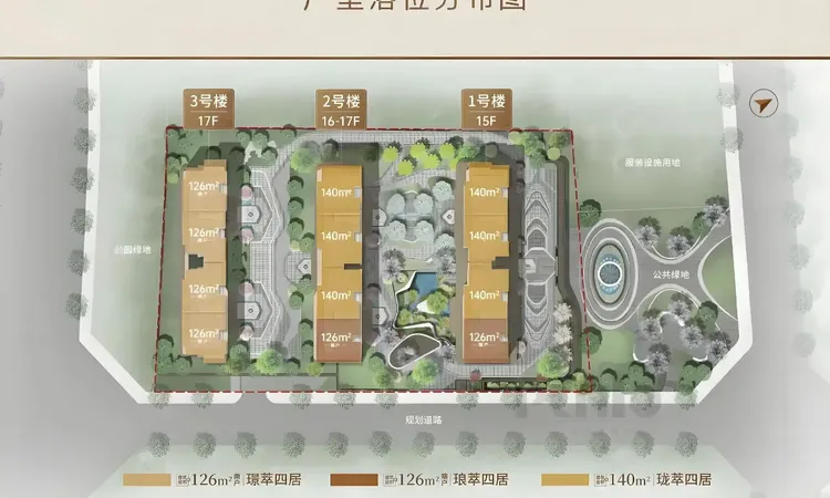 龙湖锦江峯萃楼层平面图