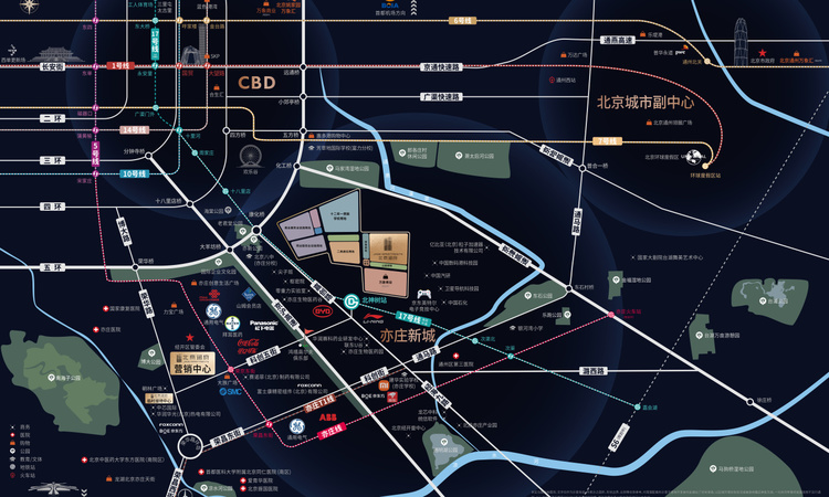 北京润府交通图