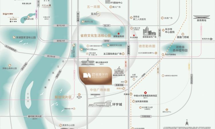 招商璀璨学府交通图