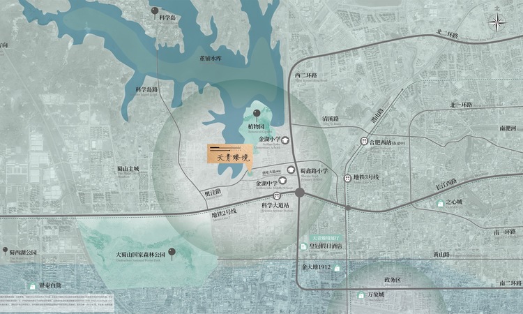 招商天青臻境交通图